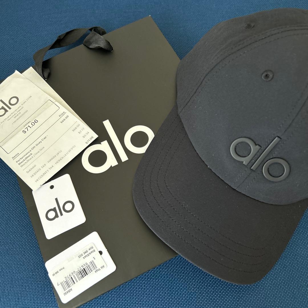 alo 黒 ベースボールキャップ タグ付き