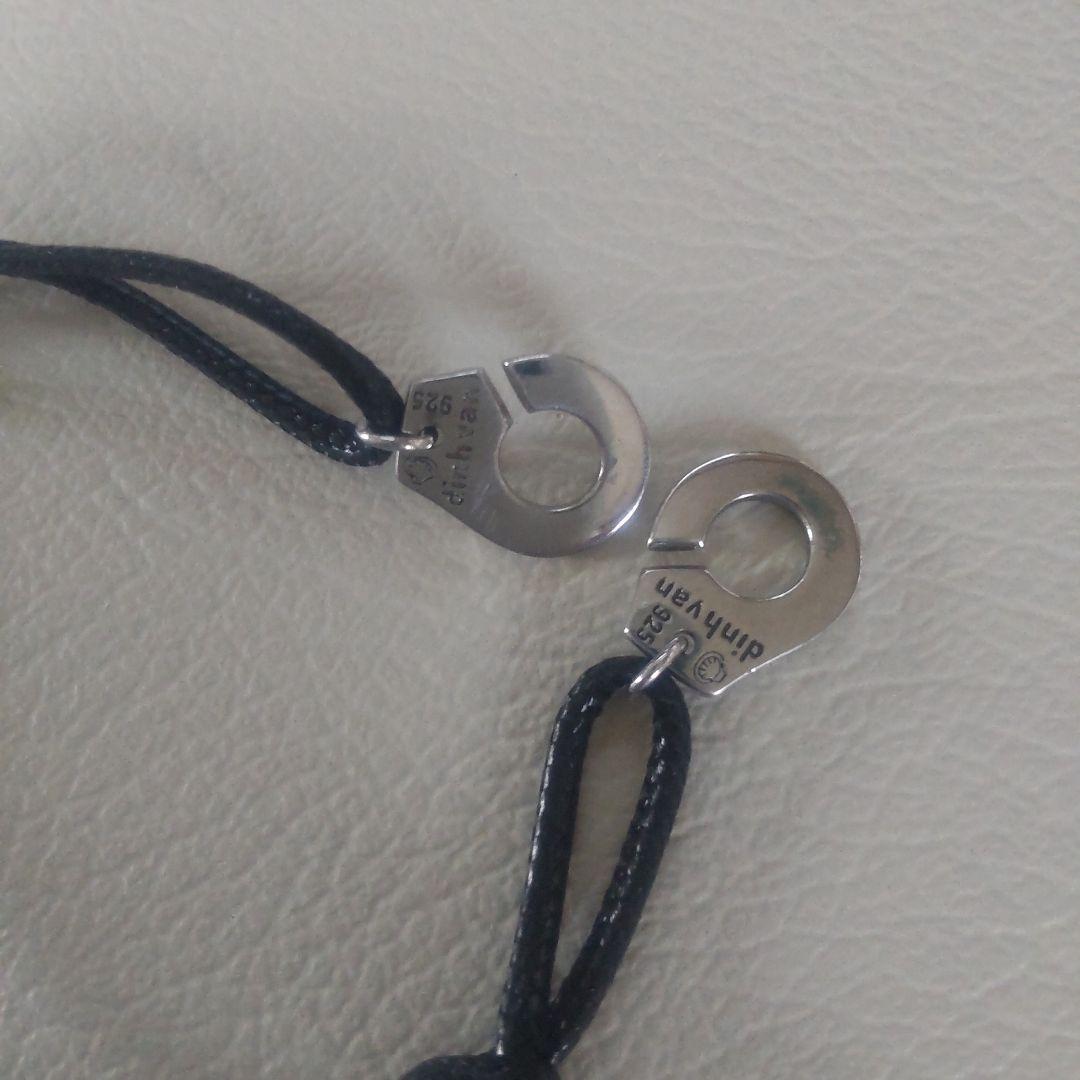 dinh van・コードブレスレット925 Black