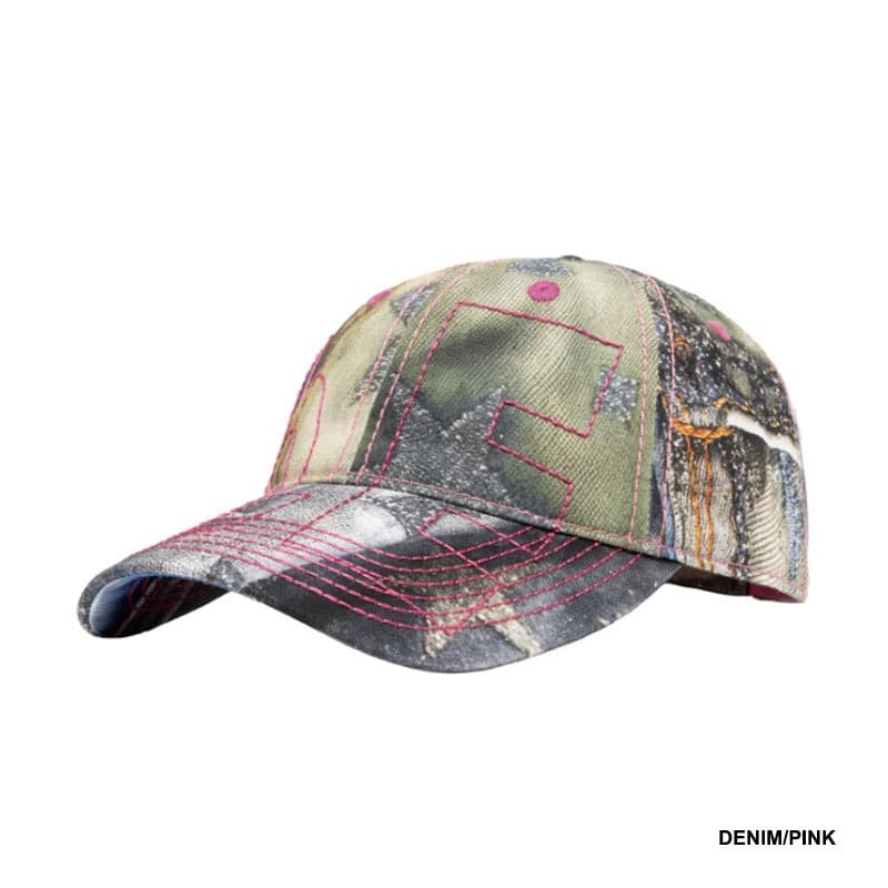 帽子 b.eautiful Vapor 6 Panel Hat Denim/Pink