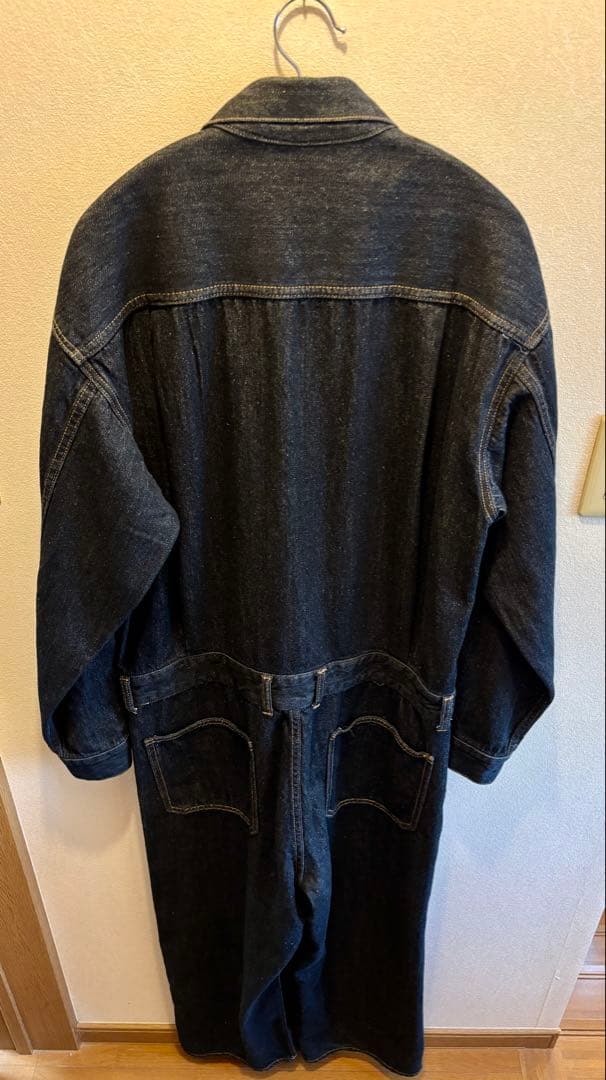 【未使用】ADAM ET ROPE' /リサイクルコットンデニム オールインワン