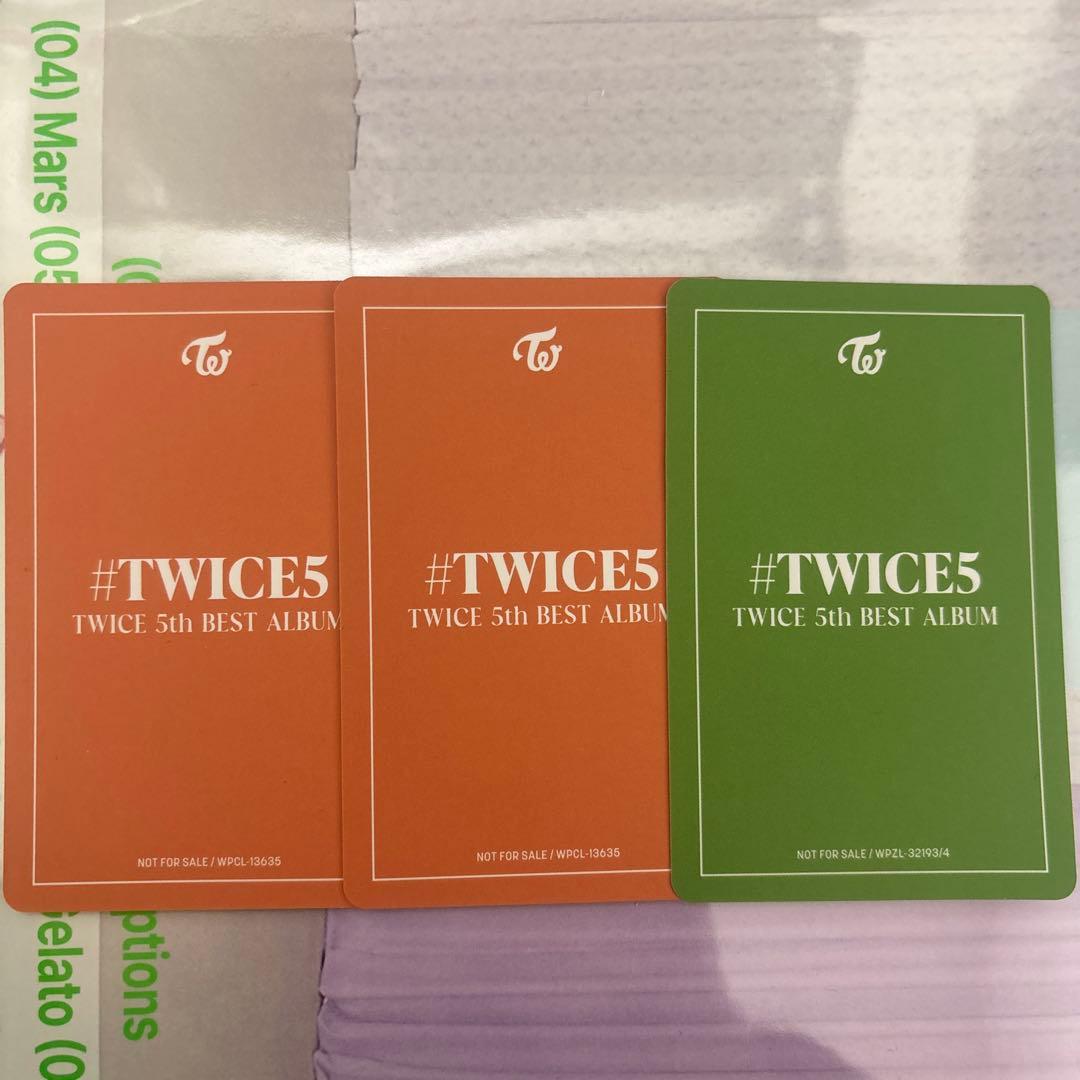 TWICE ミナ #TWICE5 A盤 B盤 トレカ セット MISAMO