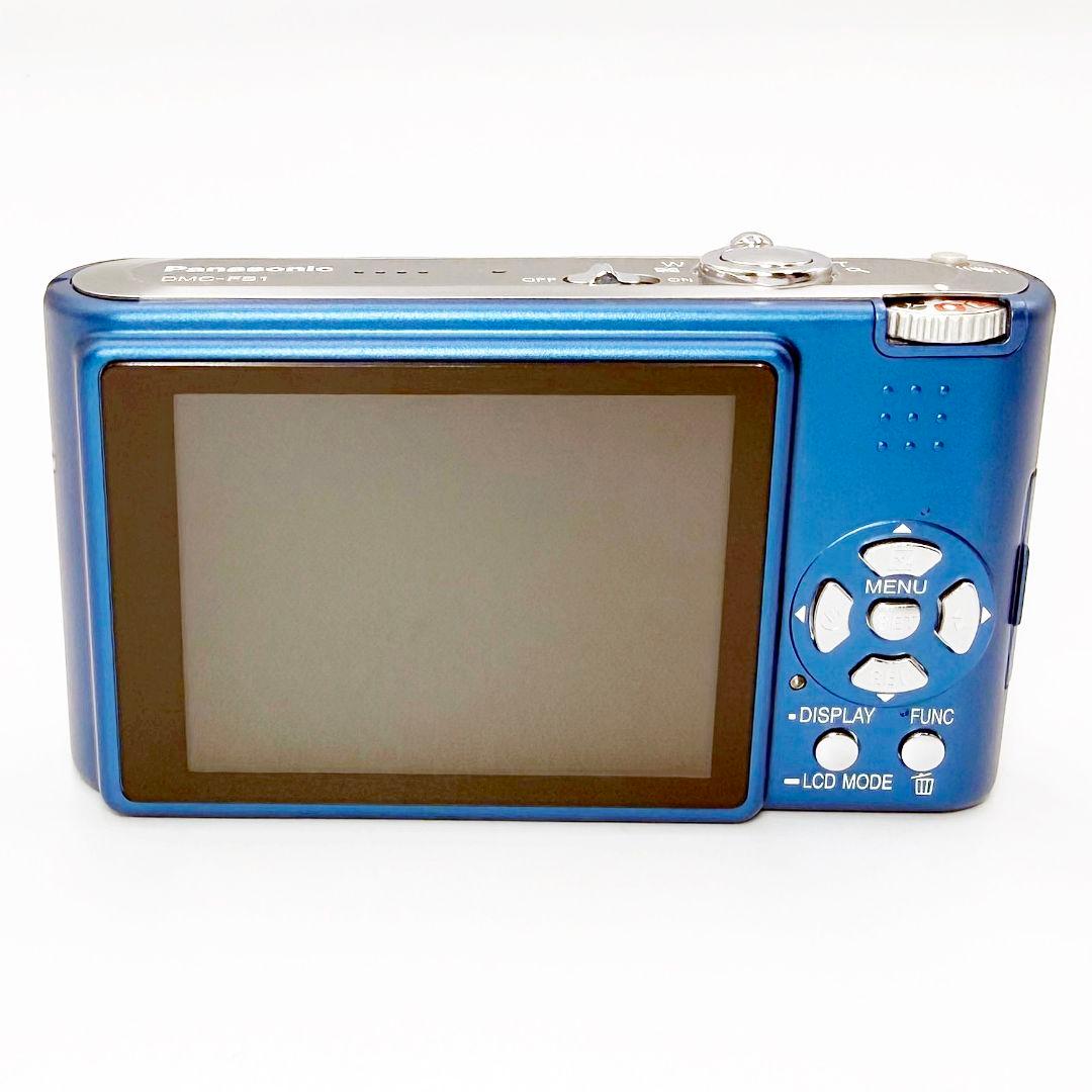 パナソニック LUMIX DMC-FS1 ブルー コンデジ カメラ 中古