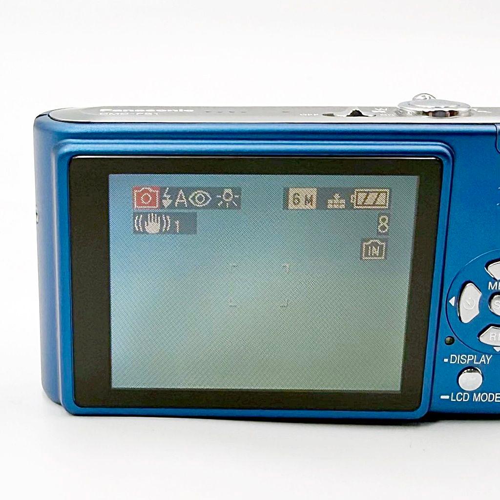パナソニック LUMIX DMC-FS1 ブルー コンデジ カメラ 中古