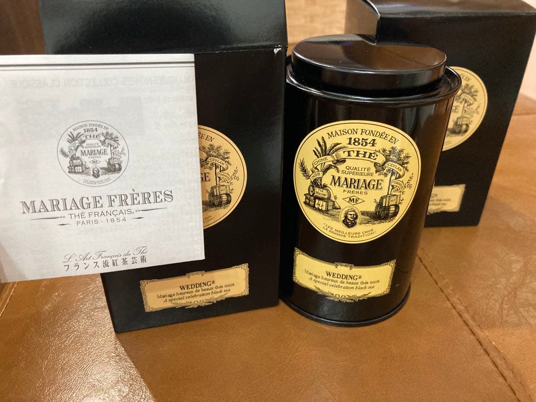 マリアージュフレール　新品未開封　ウエディング　100g　リーフ　缶入り✖️4つ