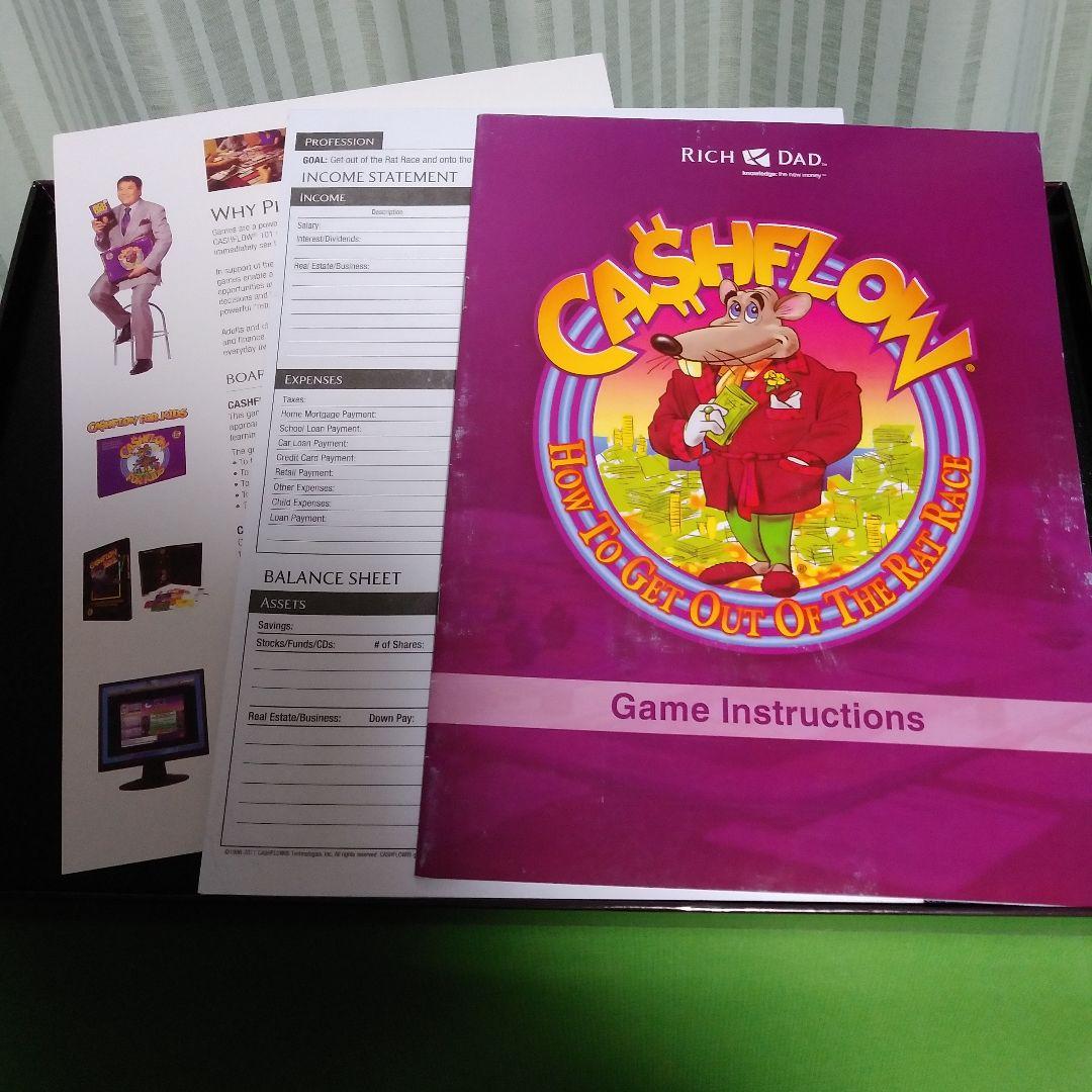 キャッシュフロー　投資　ボードゲーム　cashflow 101 english