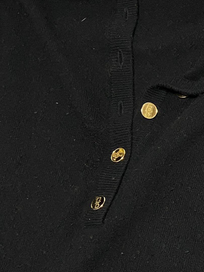 【つな】ドルチェ＆ガッバーナカシミア100%カーディガンDGボタン