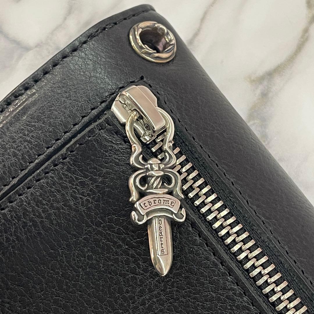 【年末セール】31日まで 新品未使用クロムハーツ ウェーブレザーウォレット長財布