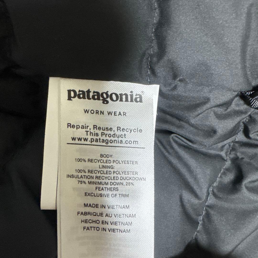 patagonia フード付きダウンジャケット ダークブラウン