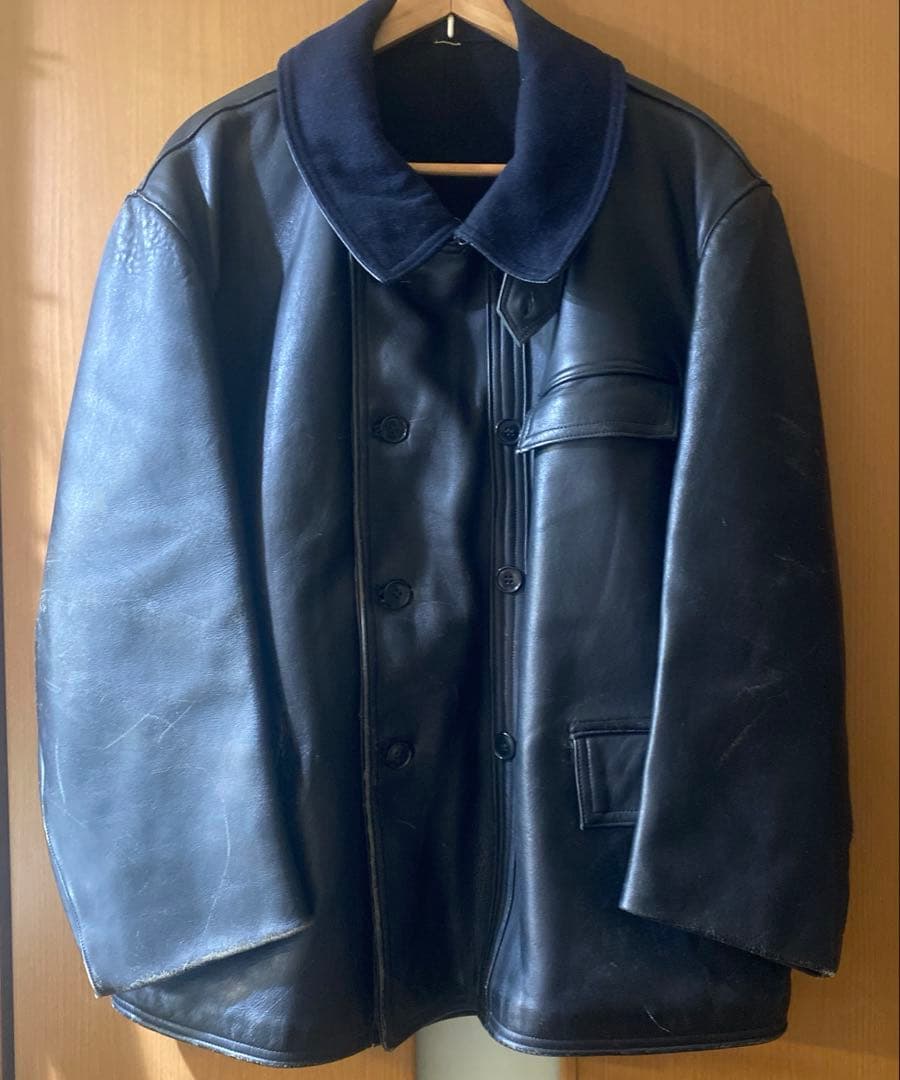 猫*様 50s〜 コルビジェジャケット ウール襟 フレンチ vintage