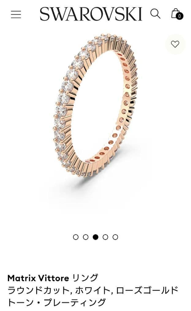SWAROVSKI　Matrix Vittore リング　フルエタニティリング