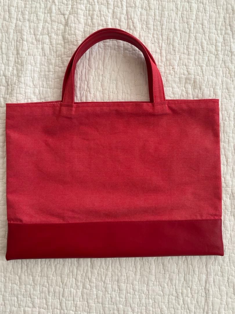 極美品　familiar ファミリア　トートバッグ　ブック入れ