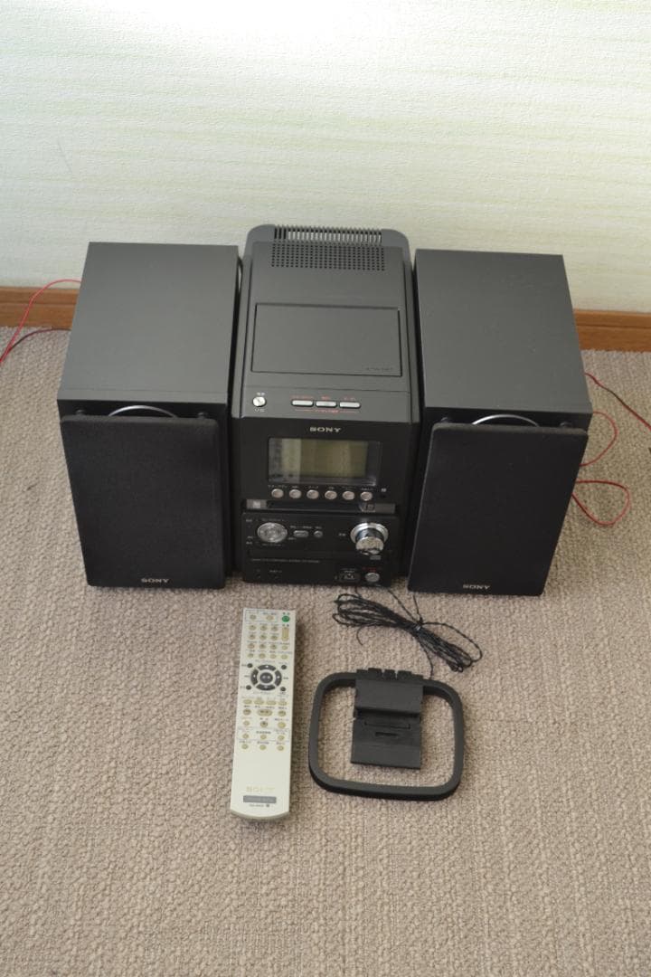 ソニー コンポ HCD-M35WM スピーカー SS-CM35　リモコン付き現状