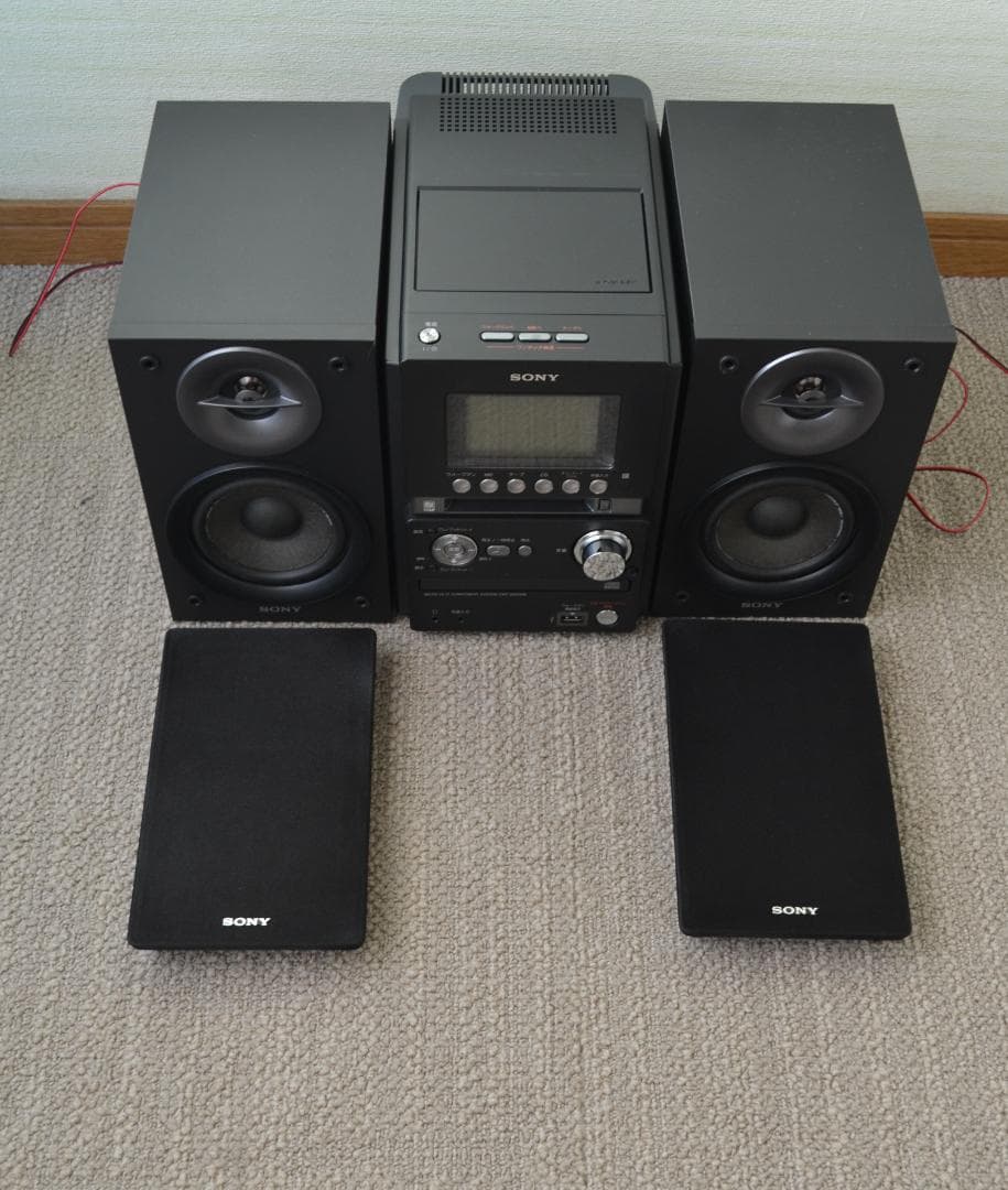 ソニー コンポ HCD-M35WM スピーカー SS-CM35　リモコン付き現状