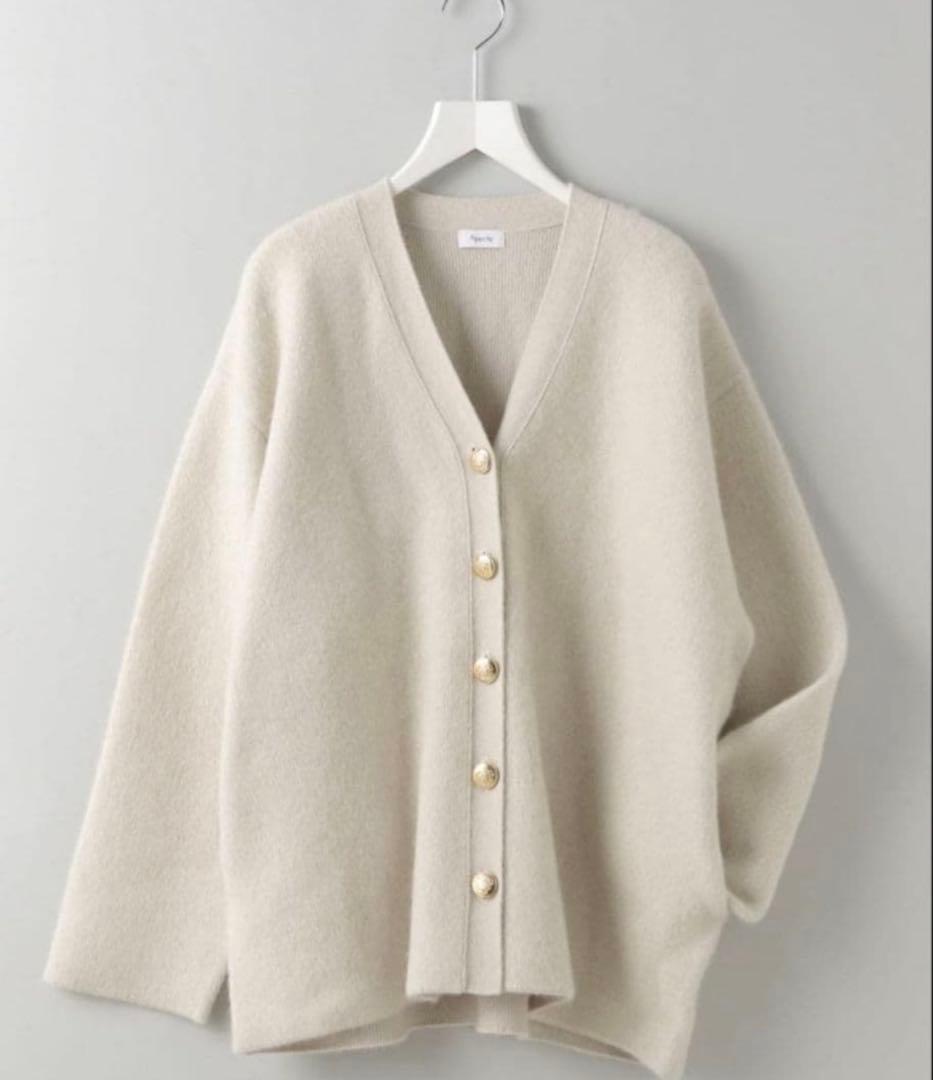 【完売品】A part by CNラクーンコン Vネックカーディガン