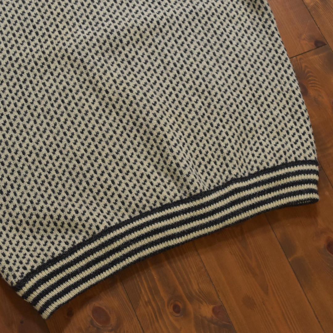 L.L.Bean ノルウェー製バーズアイニットセーター ホワイト