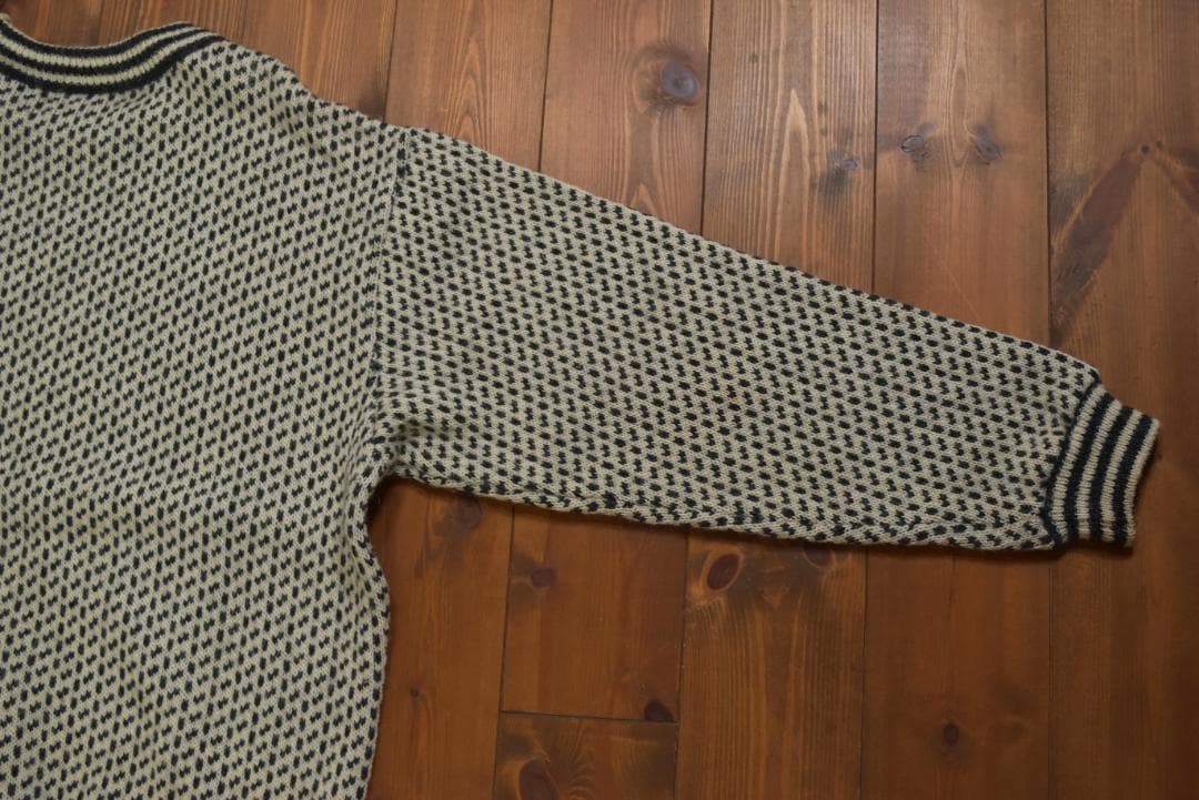 L.L.Bean ノルウェー製バーズアイニットセーター ホワイト
