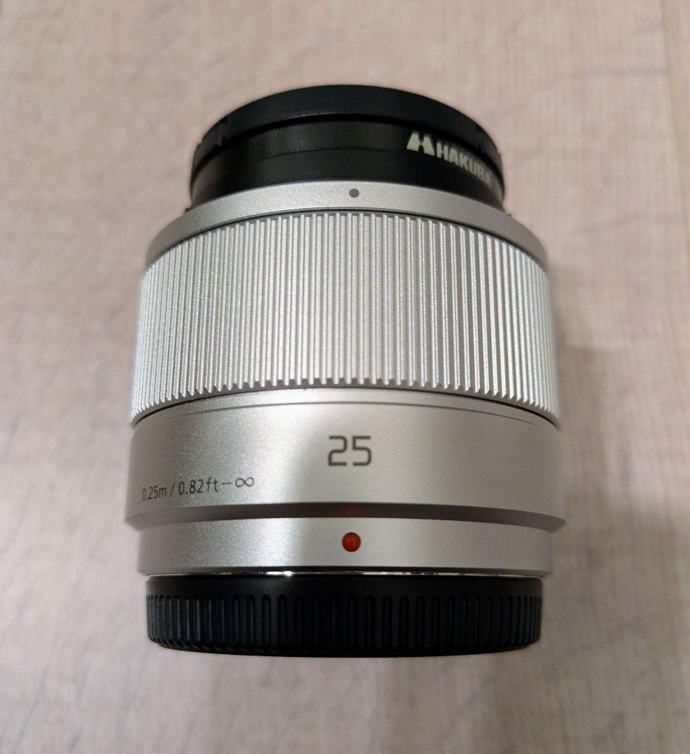 【極美品、おまけ付き】LUMIX G 25mm/F1.7 ASPH. シルバー