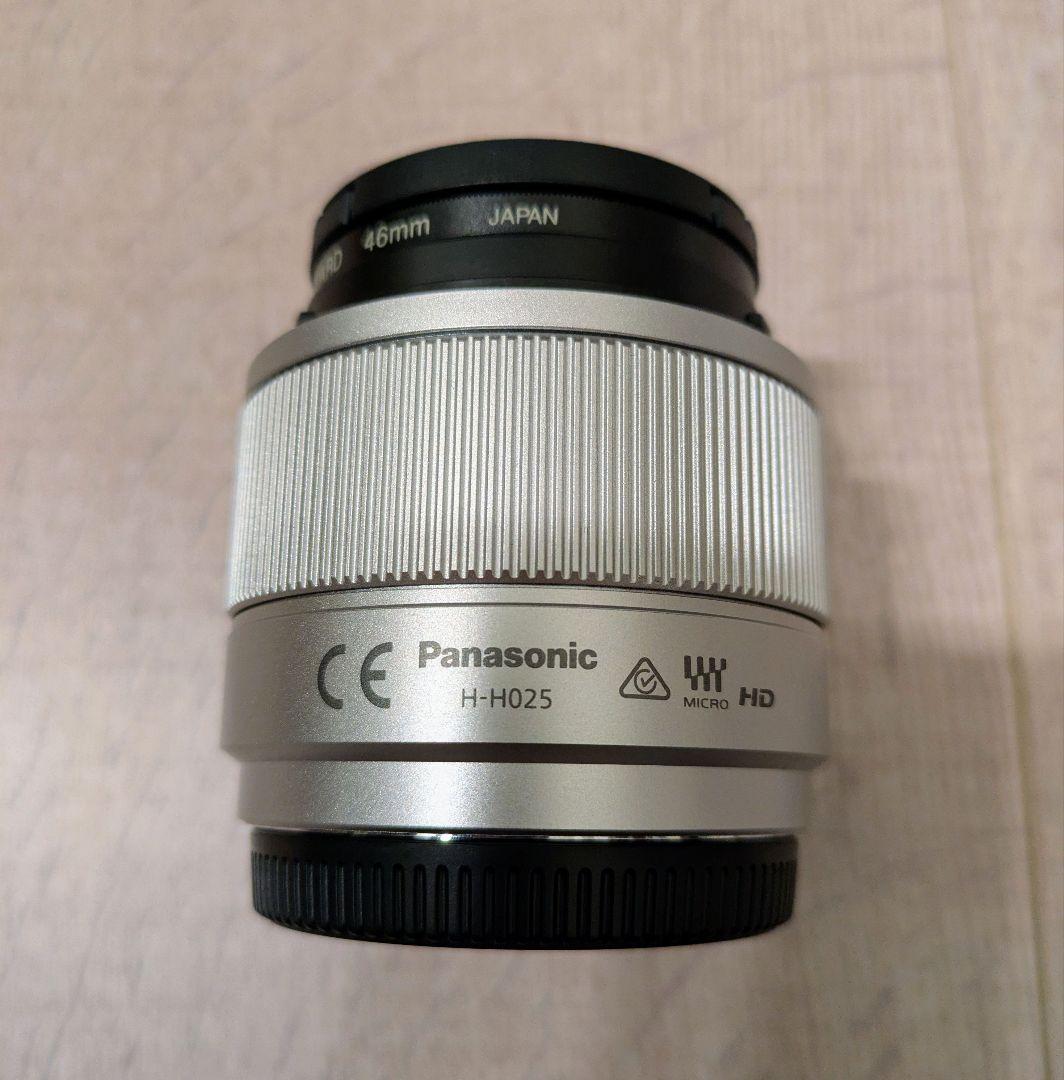 【極美品、おまけ付き】LUMIX G 25mm/F1.7 ASPH. シルバー