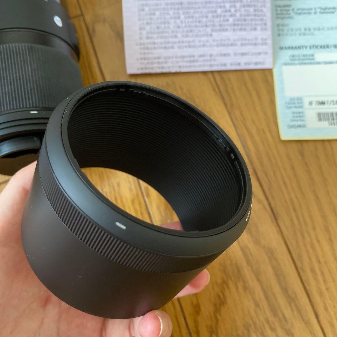 SIGMA 70㎜　F2.8 DG MACRO 49ミリ径　ソニーEマウント用
