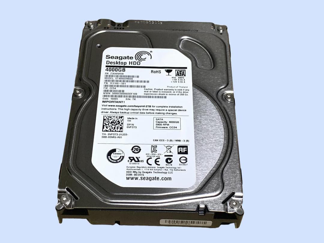 M9823 Seagate 4TB 3.5インチHDD ST4000DM000
