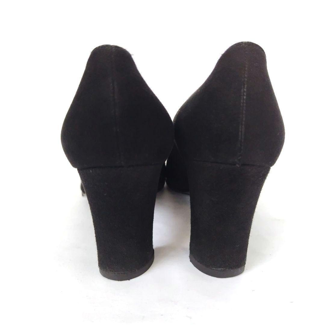 ✨️腕利き職人のリペア済✨️美品♥【フェンディ】ロゴプレート スエード パンプス