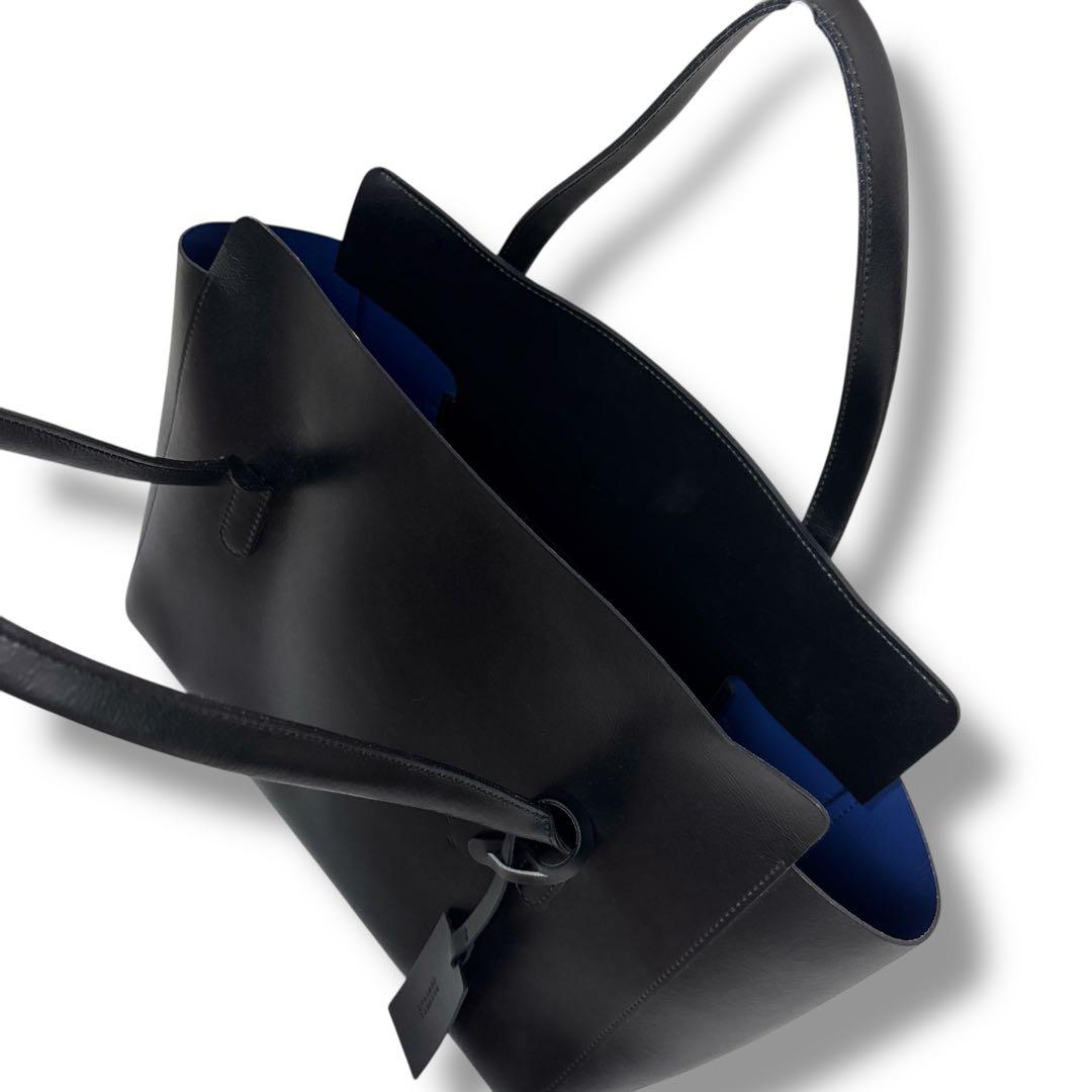 バーニーズニューヨーク レザートート バック ショルダーバック肩がけ 黒 本革