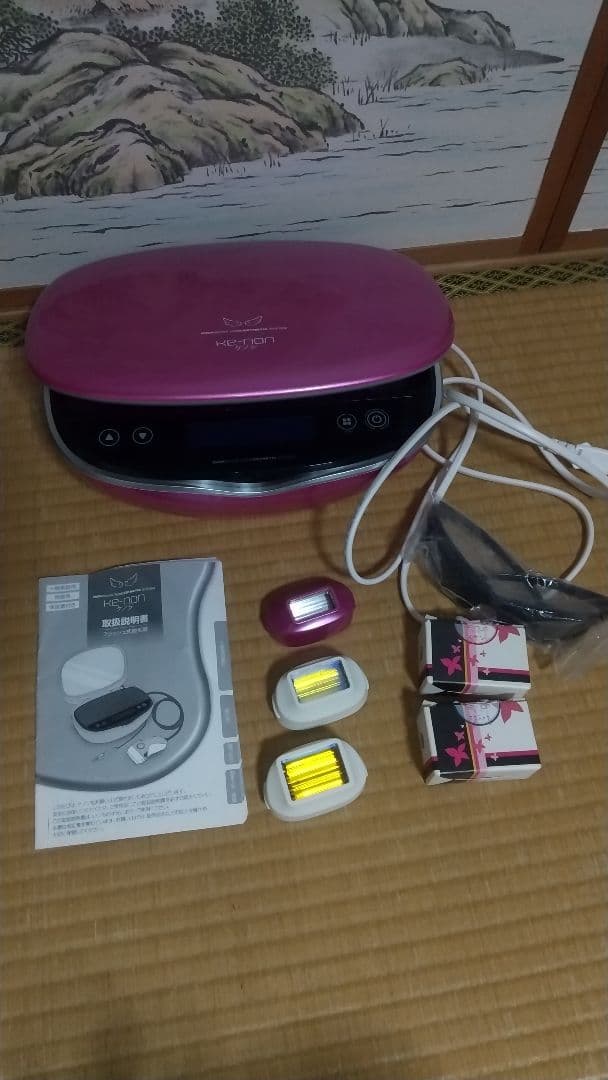 ケノン 脱毛器 フラッシュ式脱毛器 カートリッジ3個