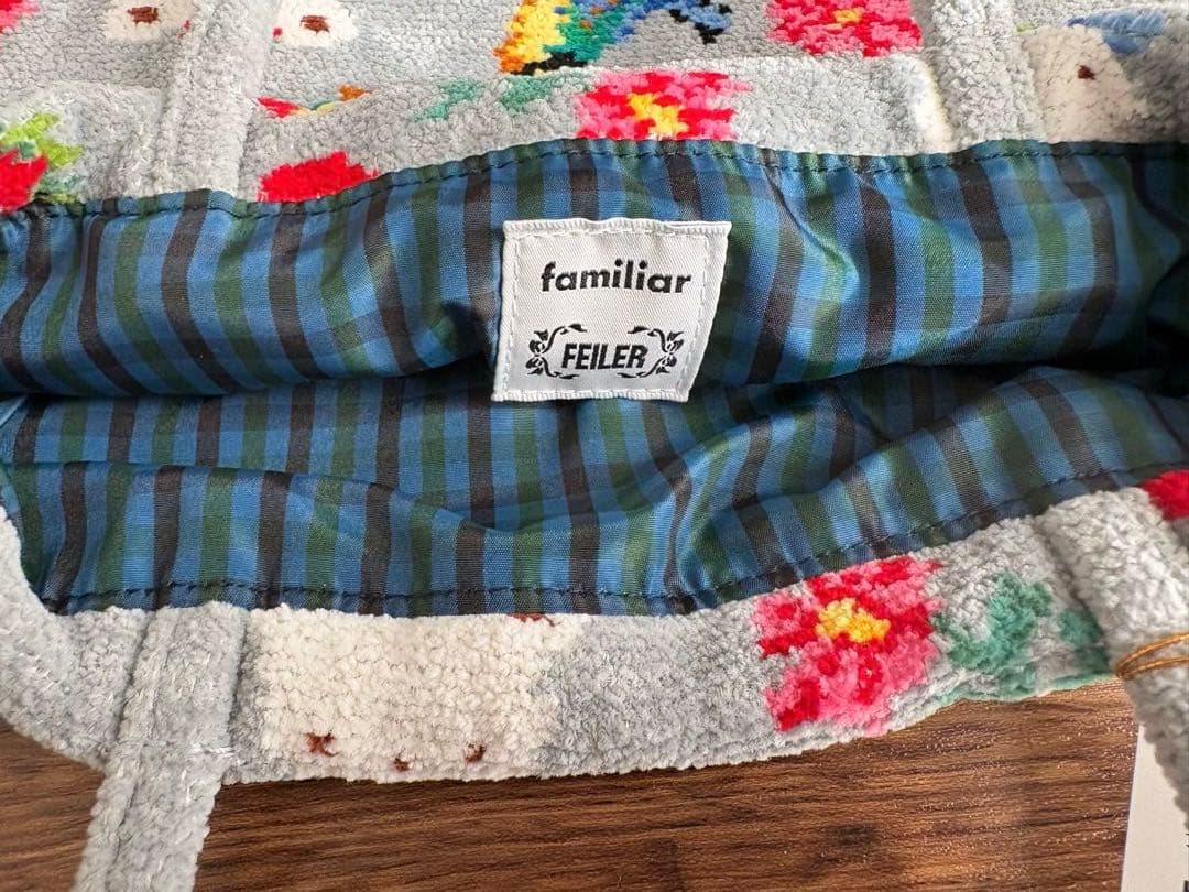 ファミリア×フェイラーコラボ　手付き巾着　巾着　ポーチ　バッグ