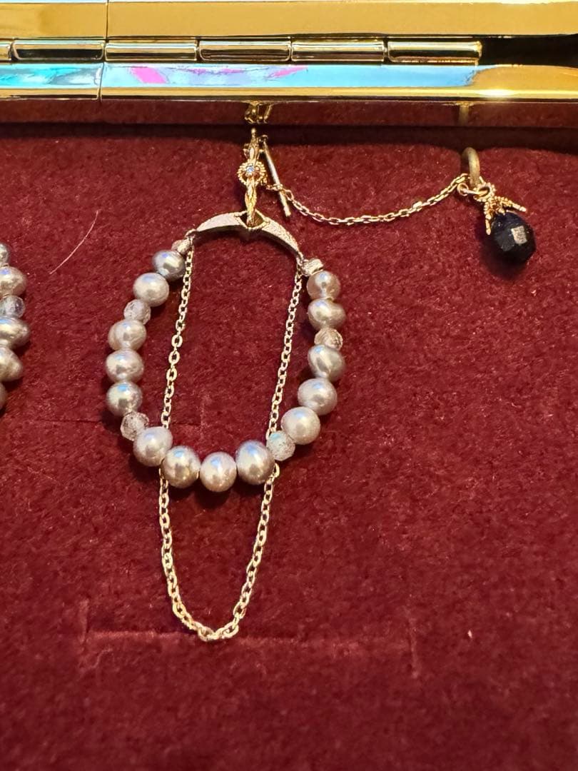 agete パール フープピアス