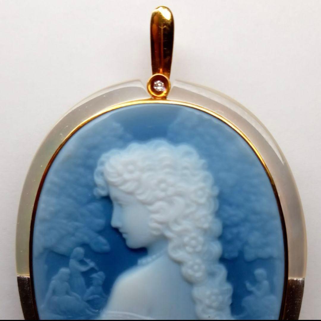 ヴィンテージ カメオ ブローチ
