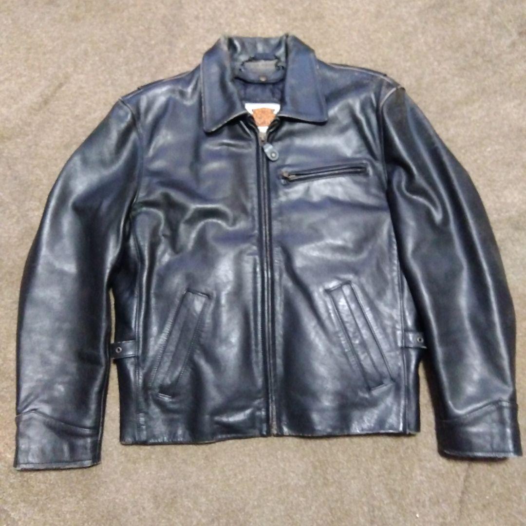 38inch ヴィンテージ ハーレーダビッドソン シングル ライダースジャケット