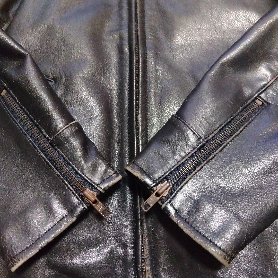 38inch ヴィンテージ ハーレーダビッドソン シングル ライダースジャケット