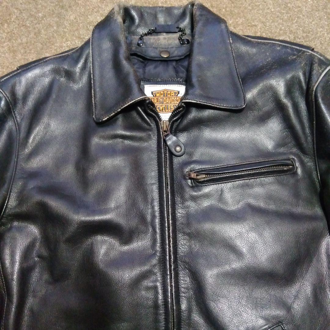 38inch ヴィンテージ ハーレーダビッドソン シングル ライダースジャケット