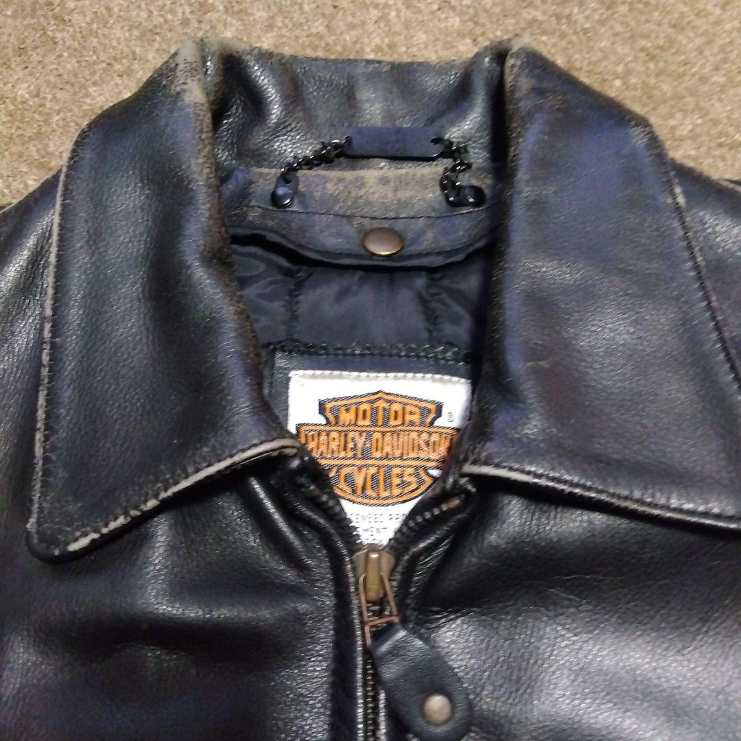 38inch ヴィンテージ ハーレーダビッドソン シングル ライダースジャケット