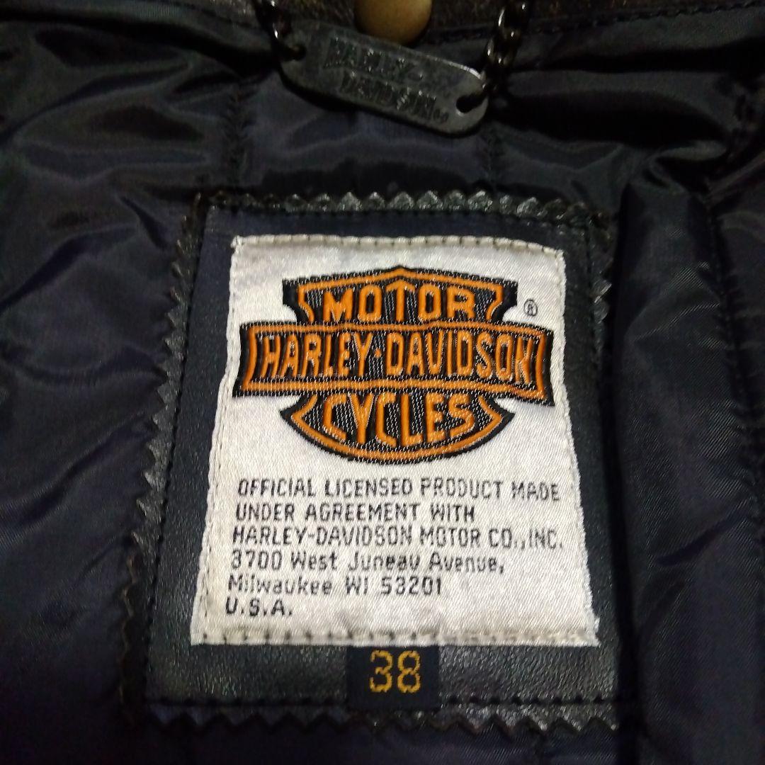 38inch ヴィンテージ ハーレーダビッドソン シングル ライダースジャケット