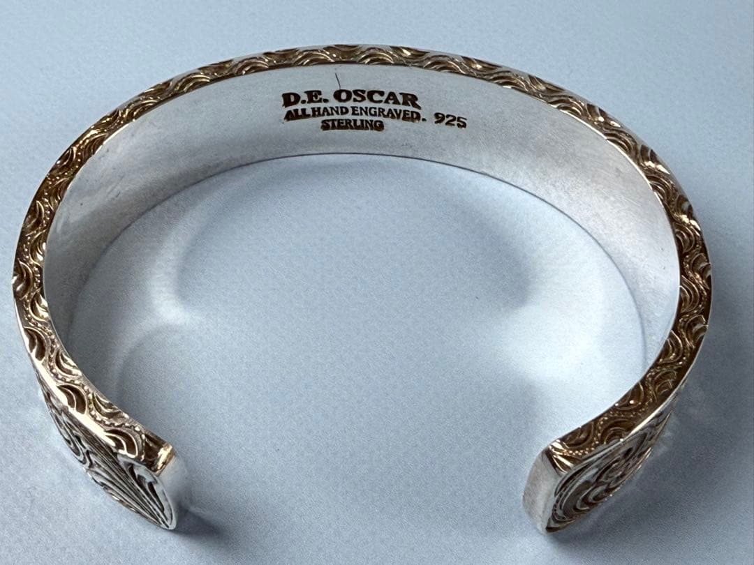 D.E.OSCAR製ハンドグレーブ925シルバー ブレスレット Mサイズ