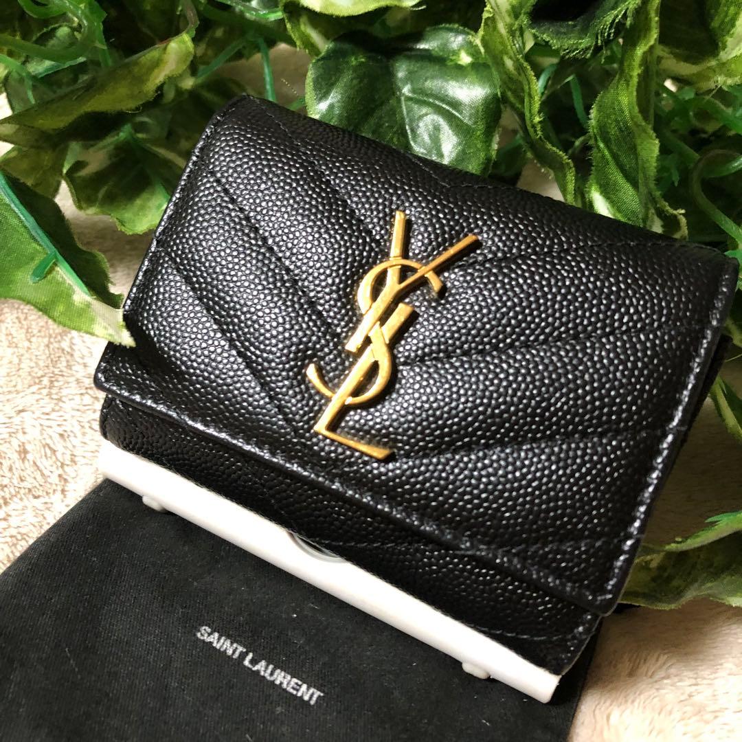 ちゅない　極美品♡ イヴサンローラン　キーケース　6連 キャビアスキン