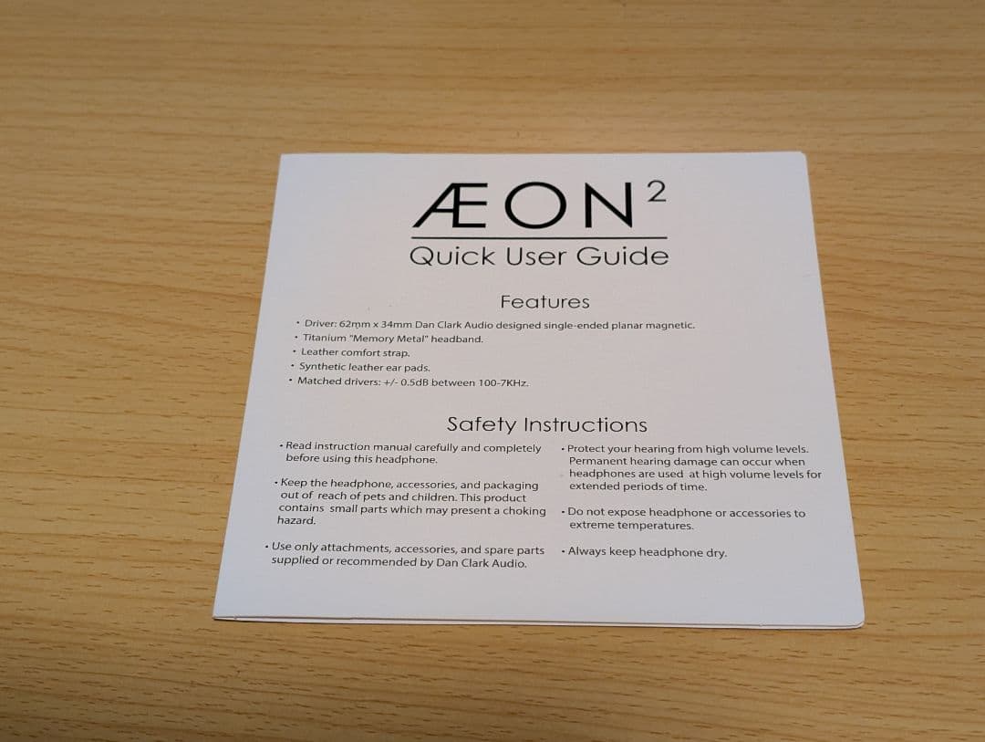 ヘッドホン Dan Clark Audio AEON 2 Noire