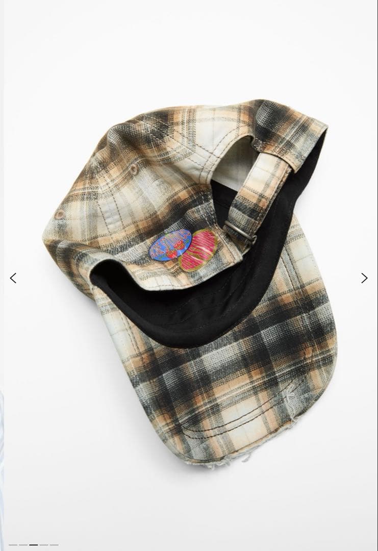 Acne Studios チェック ベースボールキャップ