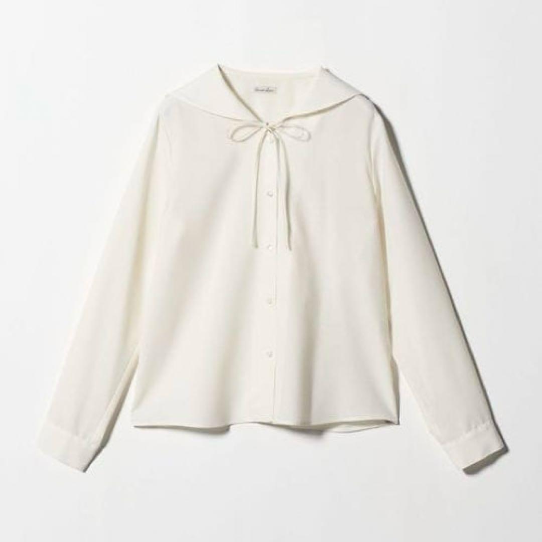 2025 スティーブンアラン　定価2万　ツイルセーラーカラーブラウス.
