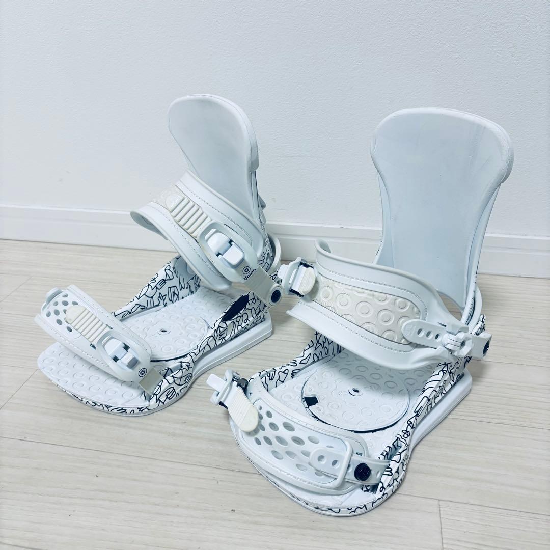 UNION MILAN サイズM スノーボードビンディング ホワイト　レディース