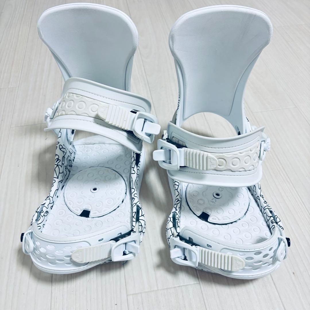 UNION MILAN サイズM スノーボードビンディング ホワイト　レディース