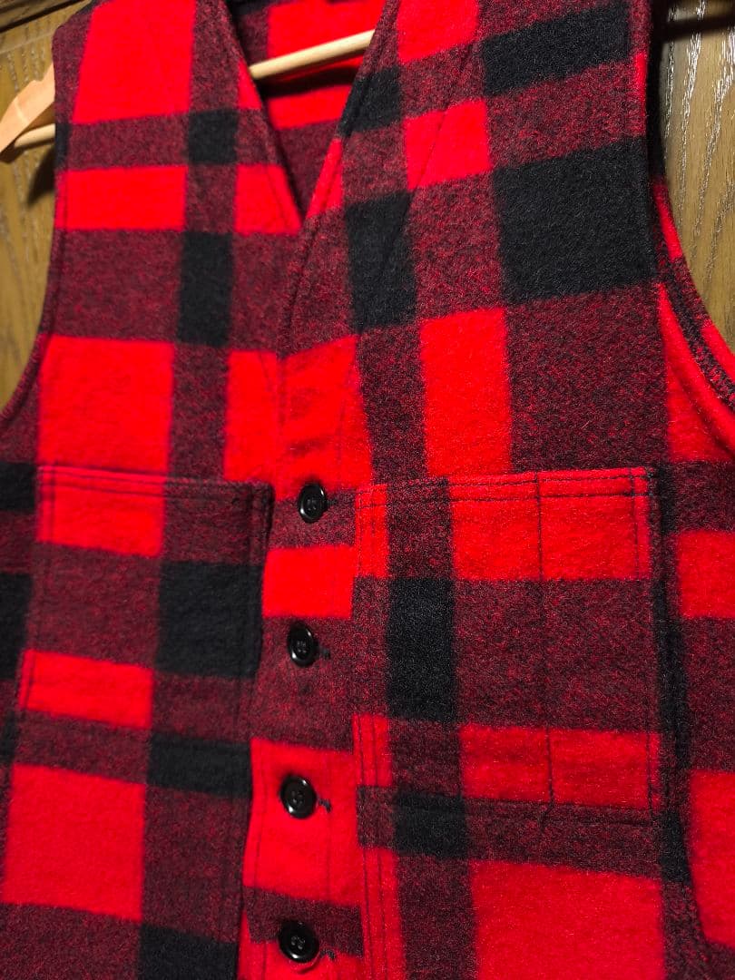 FILSON バッファローチェック　マッキーノベスト　サイズ38 М