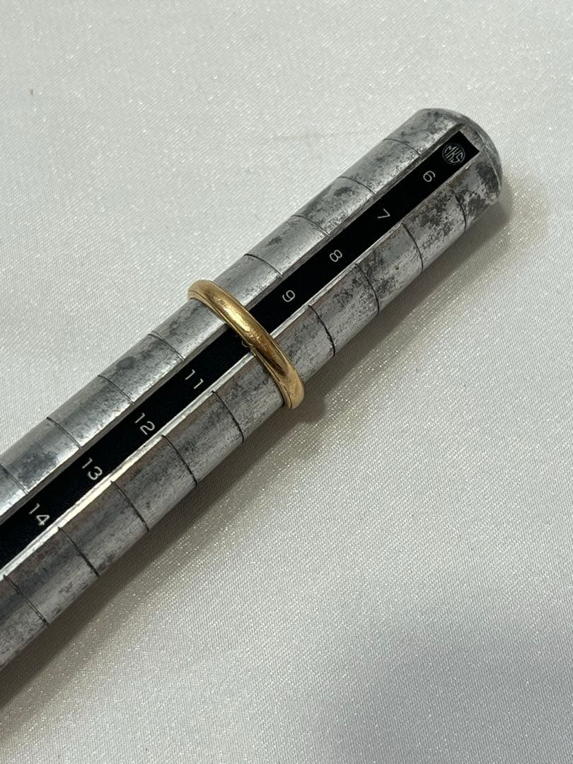 美品‼️K18リング シンプルリング❤️10号❤️18金　ゴールド　刻印有