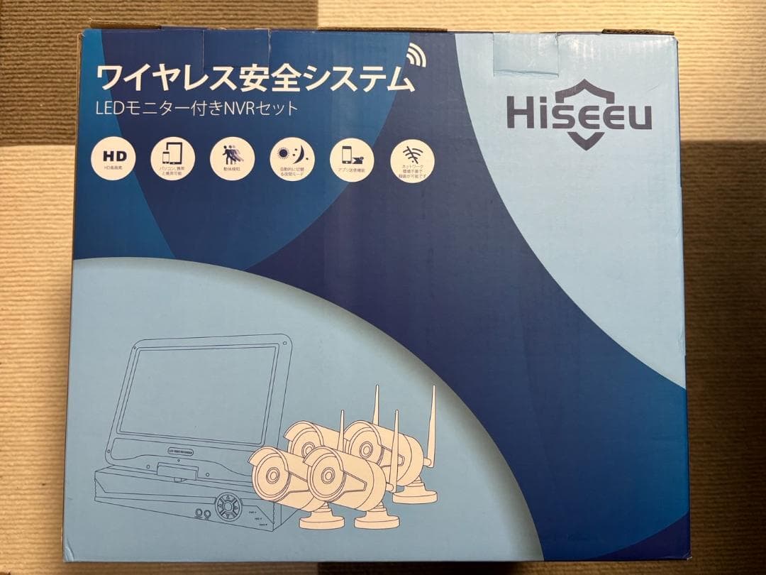 【Bランク】12インチ液晶一体型3TBHDD内蔵 500万画素カメラ4台セット