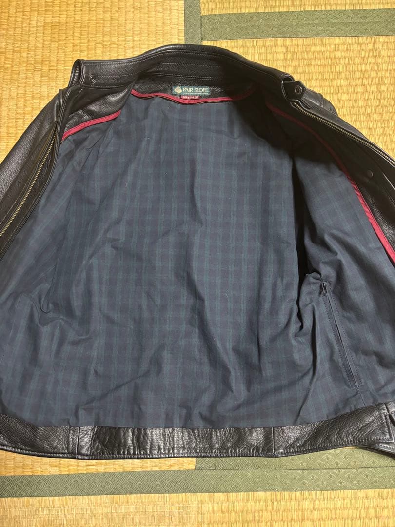 PAIR SLOPE ディアスキンライダースジャケット M