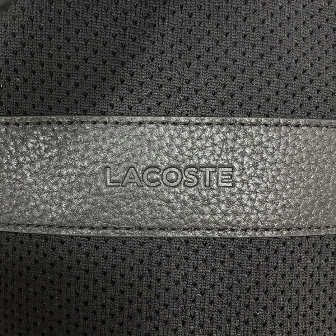 極美品✨ラコステ　レザーボディバッグ　ショルダーバッグ　ブラック