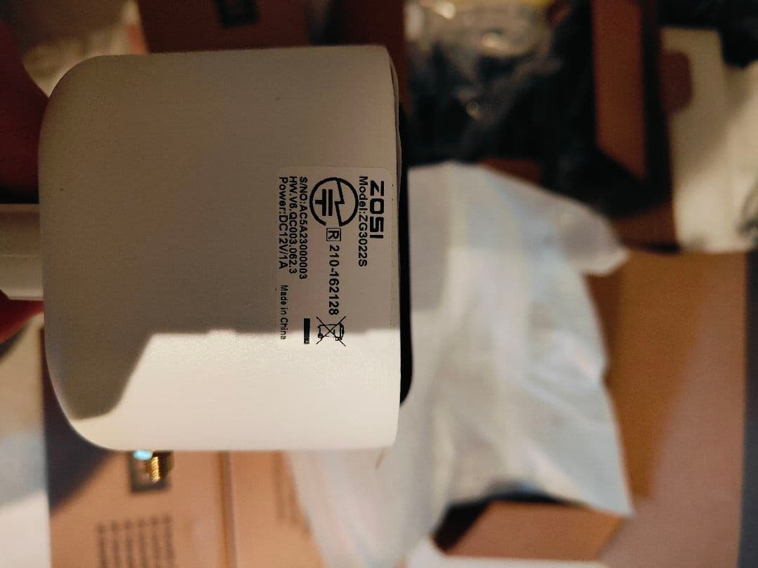 ZOSI Wi-Fi　防犯カメラ 4台セット NVR 3MP　監視カメラ