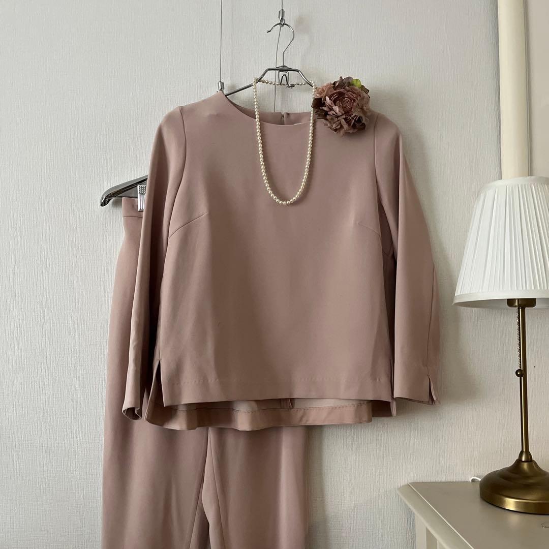 PLST プラステ　セットアップ　M セレモニー　オケージョン　サーモンピンク