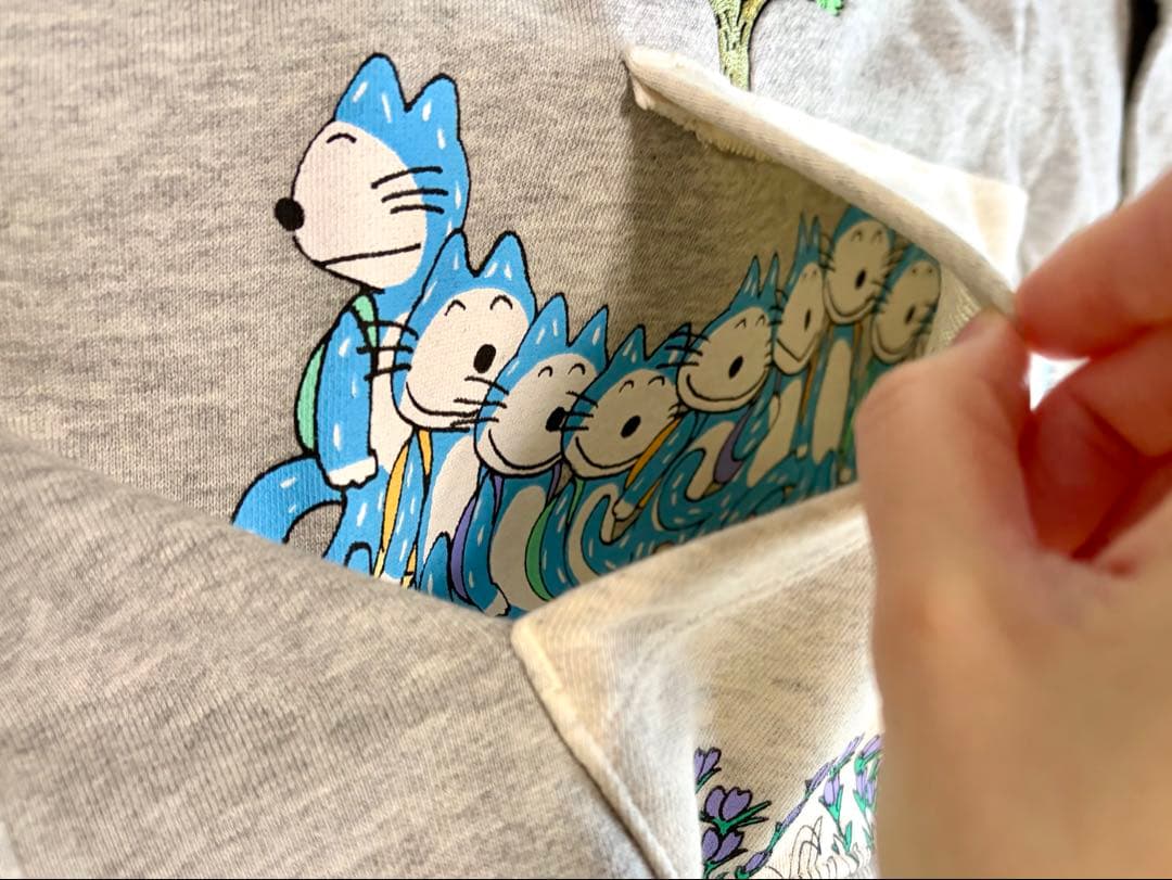 グラニフ　11ぴきのねこ　スウェット　パーカー